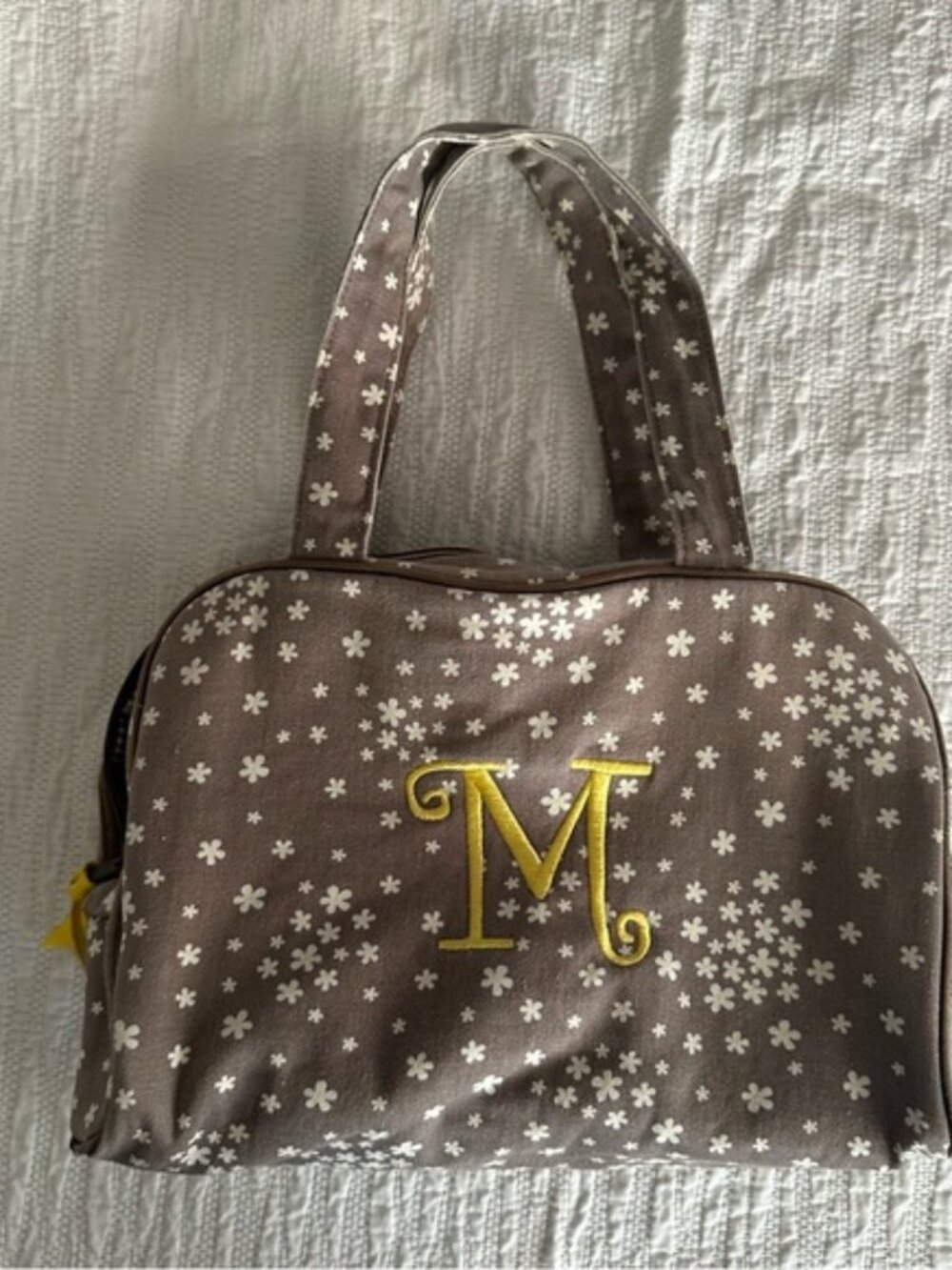 Thirty One Cosmetic Bag Monogrammed‎ “M”  Floral